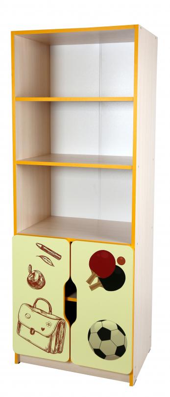 Шафа універсальна "Пізнайко" з фотодруком для зберігання засобів навчання (5402+Ф3 П) АНШАР ГРУП 600х410х1594 мм